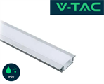 Profilo in Alluminio ad incasso 2120x20x10mm
