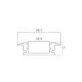 Profilo in Alluminio ad incasso 2120x20x10mm