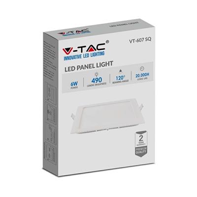 Mini Pannello LED 6W Montaggio ad Incasso quadrato 4000K