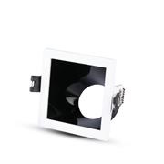 Portafaretto LED da Incasso Quadrato Bianco Inclinato Nero