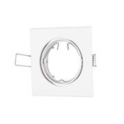 Portafaretto LED da Incasso quadrato Nichel bianco orientabile
