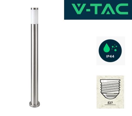Palo led da giardino acciaio inossidabile 110cm E27 IP44