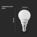 V-TAC Lampadina LED E14 4,5W P45 6500K (Box 3 Pezzi)