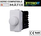 Regolatore dimmer 100/1000W ON-OFF comp.Matix bianco