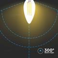Lampadina LED E14 6W 100LM/W Candela Filamento 3000K
