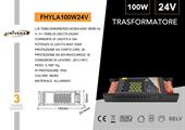 Trasformatore 24v 100w Slim