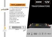 Traformatore 12v 200w Slim