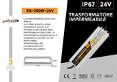 Alimentatore impermeabile in metallo 220V-24V 8.3A 200W