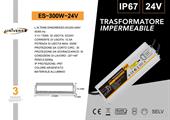 Alimentatore impermeabile in metallo 220V-24V 12.5A 300W