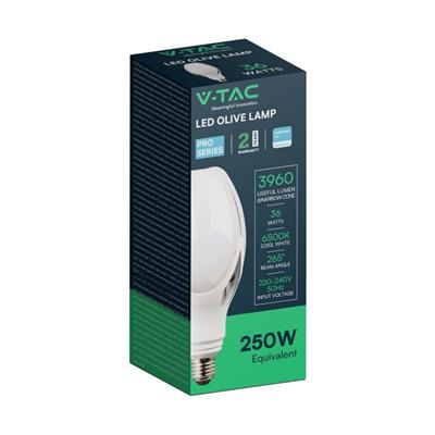 Lampadina LED Chip Samsung E27 36W 110LM/W Oliva 6400K