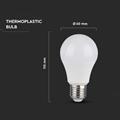 Lampadina LED E27 8.5W A60 con Sensore Crepuscolare 3000K