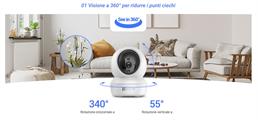 Telecamera motorizzata 360° wifi 1080p fullHD Ezviz
