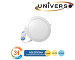 Pannello LED 3W Rotondo da Incasso Tonalità Luce 3in1