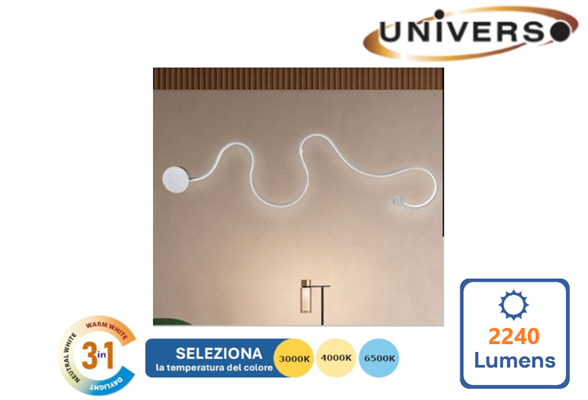 Applique da Muro LED 28W Tonalità Luce 3in1 2240Lm