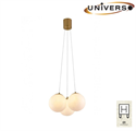 Lampadario a Sospensione con 3 Sfere Attacco G9