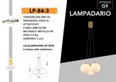 Lampadario a Sospensione con 3 Sfere Attacco G9