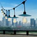 Cordoniera con Pannello Solare e 15 Lampadine LED 3W 3000K IP44