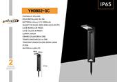 Lampioncino LED 6W con Pannello Solare e Picchetto 3000K IP65