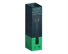Lampada Nera Touch LED 3W Tonalità Luce 3in1 Ricaricabile