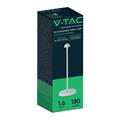 Lampada Bianca Touch LED 1,6W Ricaricabile Tonalità Luce 3in1