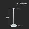 Lampada Bianca Touch LED 1,6W Ricaricabile Tonalità Luce 3in1