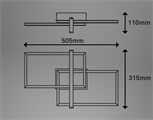 Plafoniera da Soffitto LED 33W Luce Calda 3000K IP20