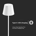 Lampada Touch Ricaricabile LED 4W Altezza Regolabile Luce Calda
