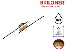 Plafoniera da Soffitto LED 2x12W Luce Calda 3000K