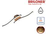 Plafoniera da Soffitto LED 2x12W Luce Calda 3000K