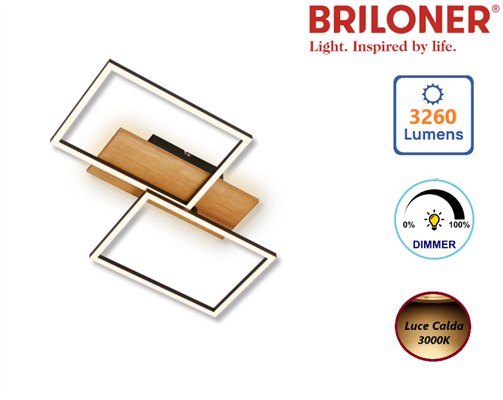 Plafoniera da Soffitto LED 30W Luce Calda 3000K Dimmerabile
