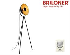 Lampada da Terra in Metallo con Portalampada E27 Altezza 148cm