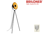 Lampada da Terra in Metallo con Portalampada E27 Altezza 148cm