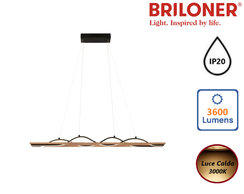 Lampadario LED 14,5W Luce Calda 3000K 3600Lm