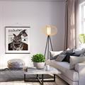 Lampada da Terra Metallo Bamboo Portalampada E27 Altezza 153cm