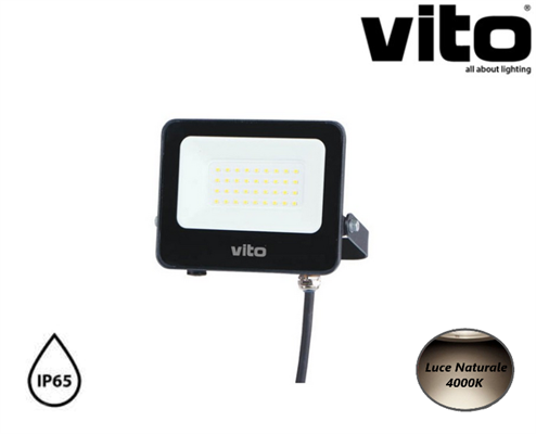 Faro LED 30W Luce Naturale 4000K 2940Lm IP65