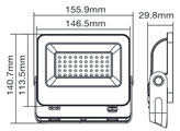 Faro LED 30W Luce Fredda 6000K 3000Lm IP65