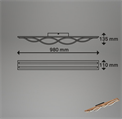 Plafoniera da Soffitto LED 30W Luce Calda 3000K 3200Lm