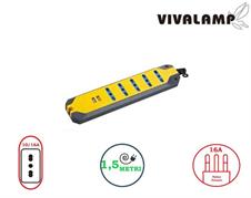 Multipresa 5 Prese 10/16A e 2 Porte Usb DC5V