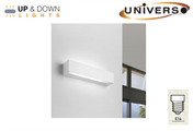 Applique in Gesso da Parete con 2 Attacchi Up&Down E14
