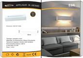 Applique in Gesso da Parete con 2 Attacchi Up&Down E14