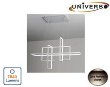 Lampadario LED 98W a Sospensione Luce Naturale 4000K 7840Lm