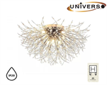 Lampadario Oro con Attacchi G9 e Fili in Acciaio