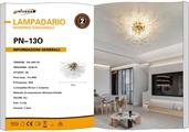 Lampadario Oro con Attacchi G9 e Fili in Acciaio