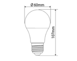 Lampadina LED 9W Attacco E27 A60 Luce Fredda 6400K