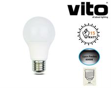 Lampadina LED 15W Attacco E27 A60 Luce Fredda 6400K