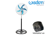 Ventilatore a Piantana 75W Rotante 5 Pale