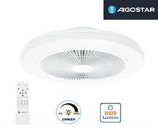 Ventilatore 24W con LED 40W Luce Calda Fredda Dimmerabile