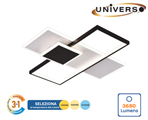 Lampadario LED 46W da Soffitto Tonalità Luce 3in1 3680Lm