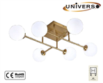 Lampadario da Soffitto con 6 Sfere Portalampada Attacco G9