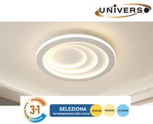 Lampadario LED 70W da Soffito Tonalità Luce 3in1 con Telecomando